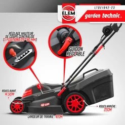 Tondeuse à Gazon électrique 1800w - 42cm - Elem Garden -Jardin Et Extérieur 643d9e416b57e1.27302122