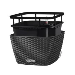 LECHUZA Jardinière Bacino Cottage All-in-one 30x30 Cm Noir Graphite -Jardin Et Extérieur 6479895b5b6bf6.59749369
