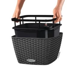 LECHUZA Jardinière Bacino Cottage All-in-one 30x30 Cm Noir Graphite -Jardin Et Extérieur 6479895b5eafc3.72942558