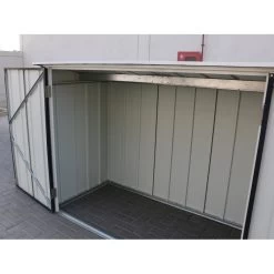 Jardin Et Extérieur -Jardin Et Extérieur abri a velos en acier anthracite monopente 205m kit d ancrage duramax 1