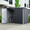 Abri à Vélos En Acier Anthracite Monopente 2,05m² + Kit D'ancrage - DURAMAX -Jardin Et Extérieur abri a velos en acier anthracite monopente 205m kit d ancrage duramax