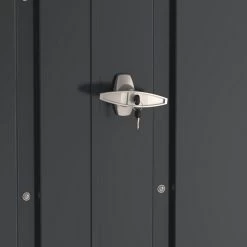 Abri à Vélos En Acier Anthracite Monopente 2,05m² + Kit D'ancrage - DURAMAX -Jardin Et Extérieur abri a velos en acier anthracite monopente 205m kit d ancrage duramax 2