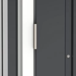 Abri à Vélos En Acier Anthracite Monopente 2,05m² + Kit D'ancrage - DURAMAX -Jardin Et Extérieur abri a velos en acier anthracite monopente 205m kit d ancrage duramax 5