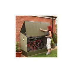 Jardin Et Extérieur -Jardin Et Extérieur abri a velos en metal 1750l vert 174m trimetals 1