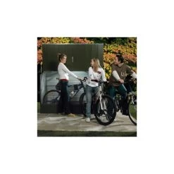 Jardin Et Extérieur 18 Abri à Vélos En Métal 1750L Vert 1,74m² + Kit D'ancrage TRIMETALS