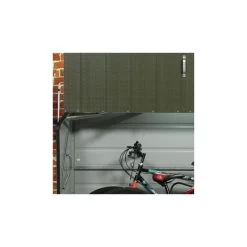 Abri à Vélos En Métal 1750L Vert 1,74m² + Kit D'ancrage TRIMETALS -Jardin Et Extérieur abri a velos en metal 1750l vert 174m trimetals 4