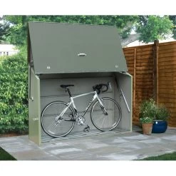 Jardin Et Extérieur 20 Abri à Vélos En Métal Sesame 1500L Vert 1,41m² TRIMETALS