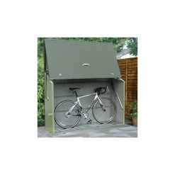 Abri à Vélos En Métal Sesame 1500L Vert 1,41m² TRIMETALS -Jardin Et Extérieur abri a velos en metal sesame 1500l vert 141m trimetals 3