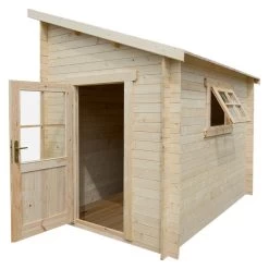 Jardin Et Extérieur -Jardin Et Extérieur abri adosse 596m plus en bois massif 28mm gardy shelter 1