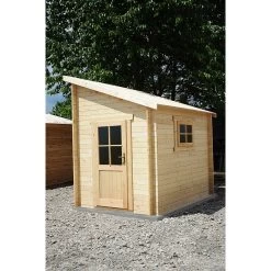 Abri Adossé 5,96m² PLUS En Bois Massif 28mm Gardy Shelter -Jardin Et Extérieur abri adosse 596m plus en bois massif 28mm gardy shelter 5