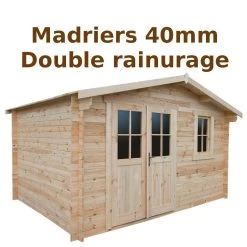 Jardin Et Extérieur 26 Abri De Jardin 12m² PLUS En Bois 40mm Brut Gardy Shelter