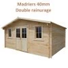 Abri De Jardin 16m² PLUS En Bois 40mm Brut Gardy Shelter -Jardin Et Extérieur abri de jardin 16m plus en bois 40mm brut gardy shelter