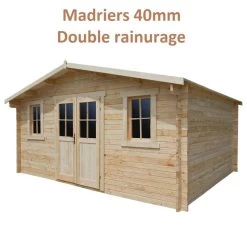 Jardin Et Extérieur 28 Abri De Jardin 16m² PLUS En Bois 40mm Brut Gardy Shelter