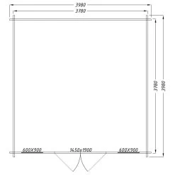 Abri De Jardin 16m² PLUS En Bois 40mm Brut Gardy Shelter -Jardin Et Extérieur abri de jardin 16m plus en bois 40mm brut gardy shelter 3