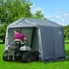 Abri De Jardin Démontable 5,76m² En Acier Et Polyéthylène Gris – Shelter Logic -Jardin Et Extérieur abri de jardin demontable 576m en acier et polyethylene gris shelter logic