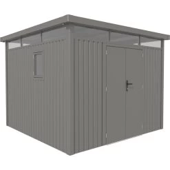 Abri De Jardin En Acier Galvanisé Kosto 8,64m² + Kit D'ancrage - X-Métal -Jardin Et Extérieur abri de jardin en acier galvanise kosto 864m kit d ancrage x metal 2
