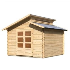 Abri De Jardin En Bois 10,69m² Avec Toit En Gradins - Värmland 1 - Karibu -Jardin Et Extérieur abri de jardin en bois 1069m avec toit en gradins varmland 1 karibu 3