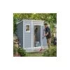 Abri De Jardin En Résine 2,06m² Monopente + Plancher Gris Keter