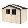 Abri De Jardin Flodova 6,75m² En Bois Massif 28mm Avec Double Porte – Décor Et Jardin -Jardin Et Extérieur abri de jardin flodova 675m en bois massif 28mm avec double porte decor et jardin