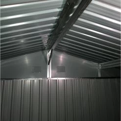 Abri De Jardin Métal 13,6m² WoodTouch Beige + Kit D'ancrage X-METAL -Jardin Et Extérieur abri de jardin metal 136m woodtouch beige kit d ancrage x metal 3