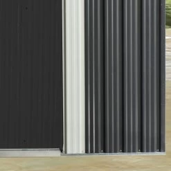 Abri De Jardin Métal 5,64m² Skylight Anthracite + Kit D'ancrage X-METAL -Jardin Et Extérieur abri de jardin metal 562m skylight anthracite kit d ancrage x metal 3