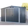 Abri En Métal Parois Hautes Anthracite Colussus 9,74m² DURAMAX + Kit Ancrage -Jardin Et Extérieur abri en metal parois hautes anthracite colussus 972m duramax kit ancrage