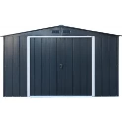 Abri En Métal Parois Hautes Anthracite Colussus 9,74m² DURAMAX + Kit Ancrage 10 Abri En Métal Parois Hautes Anthracite Colussus 9,74m² DURAMAX + Kit Ancrage -Jardin Et Extérieur abri en metal parois hautes anthracite colussus 972m duramax kit ancrage 2
