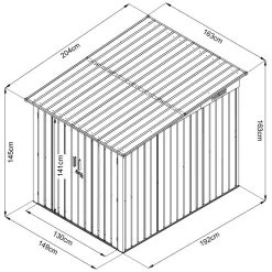 Abri Pour 3 Vélos En Métal Anthracite 3,32m² + Kit D'ancrage X-METAL -Jardin Et Extérieur abri pour 3 velos en metal anthracite 332m kit d ancrage x metal 3