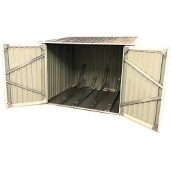 Abri Pour 4 Vélos En Métal Anthracite 4,2m² + Kit D'ancrage X-METAL -Jardin Et Extérieur abri pour 4 velos en metal anthracite 42m kit d ancrage x metal 2