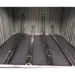 Abri Pour 4 Vélos En Métal Anthracite 4,2m² + Kit D'ancrage X-METAL -Jardin Et Extérieur abri pour 4 velos en metal anthracite 42m kit d ancrage x metal 3