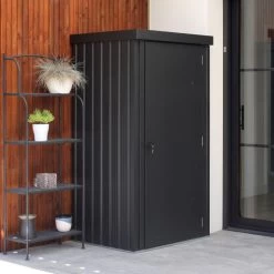 Armoire à Outils Azione En Acier Galvanisé Gris Anthracite – City Garden -Jardin Et Extérieur armoire a outils azione en acier galvanise gris anthracite city garden 2