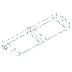 Auvent Marquise En Acrylique Gris Clair NANCY™ 3000 – Canopia By Palram -Jardin Et Extérieur auvent marquise en acrylique gris clair nancy 3000 canopia 1