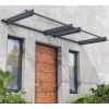 Auvent Marquise En Acrylique Gris Clair NANCY™ 3000 – Canopia By Palram -Jardin Et Extérieur auvent marquise en acrylique gris clair nancy 3000 canopia