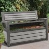 Coffre Banc En Résine Brossium 227L Keter -Jardin Et Extérieur coffre banc en resine brossium 227l keter