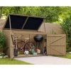 Coffre De Jardin En Bois Traité 28mm 2000L LARGO Noir - Gardy Shelter -Jardin Et Extérieur coffre de jardin en bois traite 28mm 2000l largo noir gardy shelter