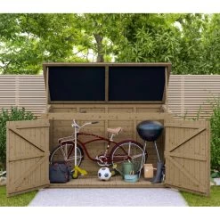 Coffre De Jardin En Bois Traité 28mm 2000L LARGO Noir - Gardy Shelter 11 Coffre De Jardin En Bois Traité 28mm 2000L LARGO Noir - Gardy Shelter -Jardin Et Extérieur coffre de jardin en bois traite 28mm 2000l largo noir gardy shelter 3