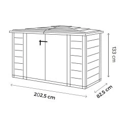 Coffre De Jardin En Résine Avec Plancher 1800L BOX EVO 200 – Garofalo -Jardin Et Extérieur coffre de jardin en resine avec plancher 1930l box evo 200 garofalo 2