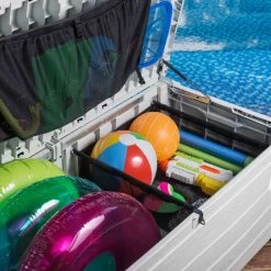 Coffre De Piscine En Résine Blanc 455L Pool Box – Keter -Jardin Et Extérieur coffre de piscine en resine blanc 455l pool box keter 4