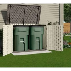 Coffre Multifonctions En PE 35mm 2000L + Plancher SUNCAST -Jardin Et Extérieur coffre multifonctions en pe 35mm 2000l suncast 4