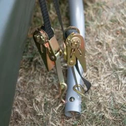 Garage Démontable 18,3m² à Toit Arrondi En Acier Et Polyéthylène Vert – Shelter Logic -Jardin Et Extérieur garage demontable 183m a toit arrondi en acier et polyethylene vert shelter logic 3