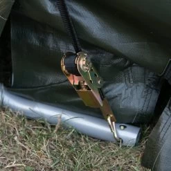 Garage Démontable 18,3m² à Toit Arrondi En Acier Et Polyéthylène Vert – Shelter Logic -Jardin Et Extérieur garage demontable 183m a toit arrondi en acier et polyethylene vert shelter logic 4