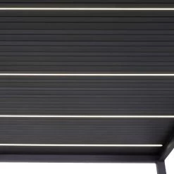 Kit éclairage 2 Lames Anthracite LEDS 3m + Télécommande Pour Pergola Ombrea -Jardin Et Extérieur kit eclairage 2 lames leds 3m telecommande pour pergola ombrea 5