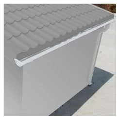Kit Gouttières Blanc - Pack Prêt à La Pose Pour Abri Grosfillex 11,2m² -Jardin Et Extérieur kit gouttieres blanc pack pret a la pose pour abri grosfillex 112m 3
