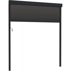 Store Avec Cadre Latéral Anthracite 270cm Pour Pergola Bioclimatique En Aluminium X-METAL -Jardin Et Extérieur store avec cadre lateral anthracite 270cm pour pergola bioclimatique en aluminium x metal 3