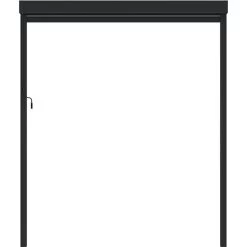 Store Avec Cadre Latéral Anthracite 270cm Pour Pergola Bioclimatique En Aluminium X-METAL -Jardin Et Extérieur store avec cadre lateral anthracite 270cm pour pergola bioclimatique en aluminium x metal 4