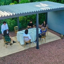 Store Latéral Anthracite 300cm Pour Pergola Bioclimatique En Alu Ombrea -Jardin Et Extérieur store lateral anthracite 300cm pour pergola bioclimatique en alu ombrea 2