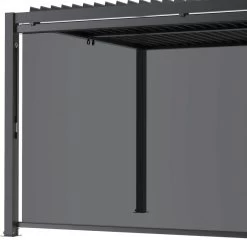 Store Latéral Anthracite 370cm Pour Pergola Bioclimatique En Aluminium X-METAL